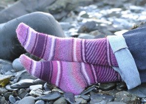 Fair Isle Swirl Socks