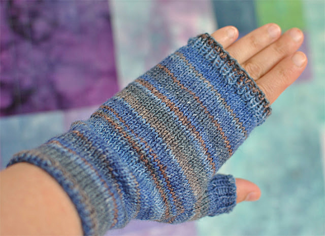 half finger gloves knitting pattern free