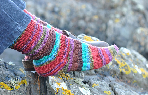 Funky Slouch Socks — Knitting Squirrel