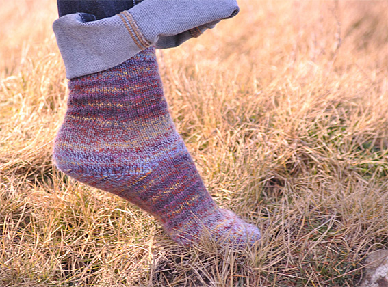 Sling Heel Socks - v e r y p i n k . c o m - knitting patterns and video  tutorials