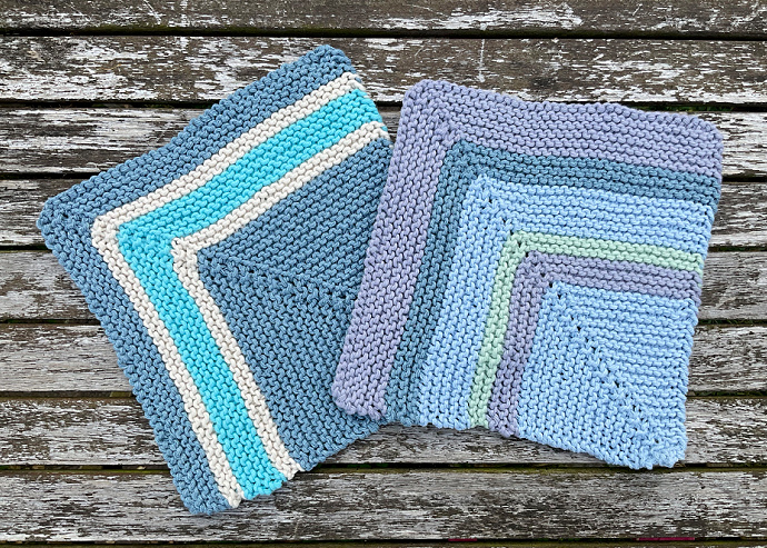 Washcloth Knitting Pattern -US Size 7 knitting needles Pattern